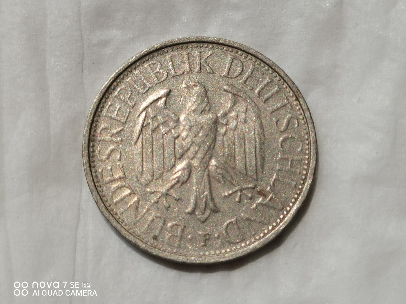 外国硬币 1972年德国1马克