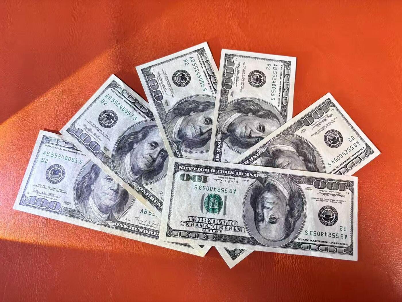 【Blue Auction】世界纸币精拍第802期——18级TOP拍卖/信誉/品质/专业/高效💫 【一组6张】美国 1996年100美金 AU/UNC-