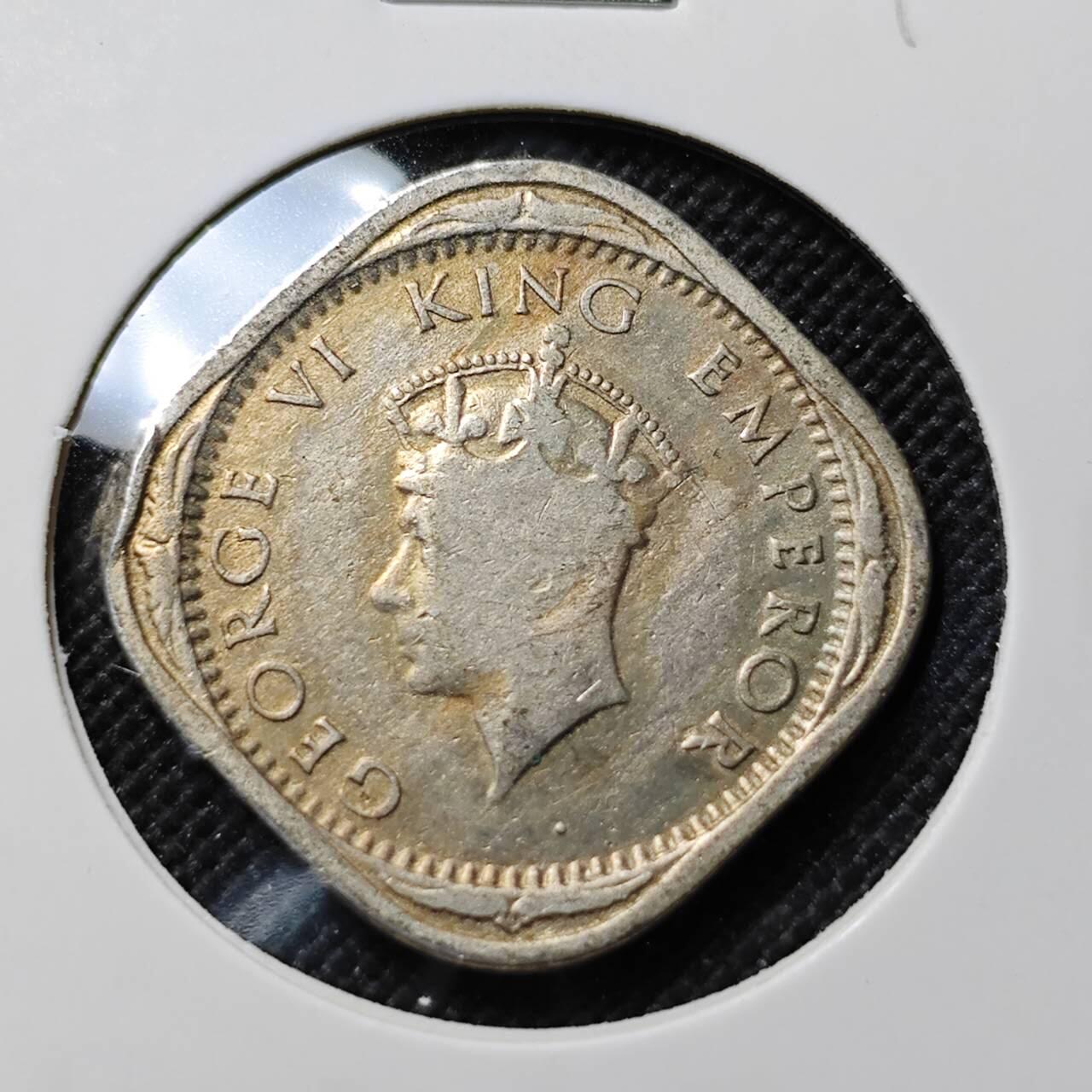 KK钱币收藏小铺  第414期 2月预留时间 周末发货  1939英属印度2安娜