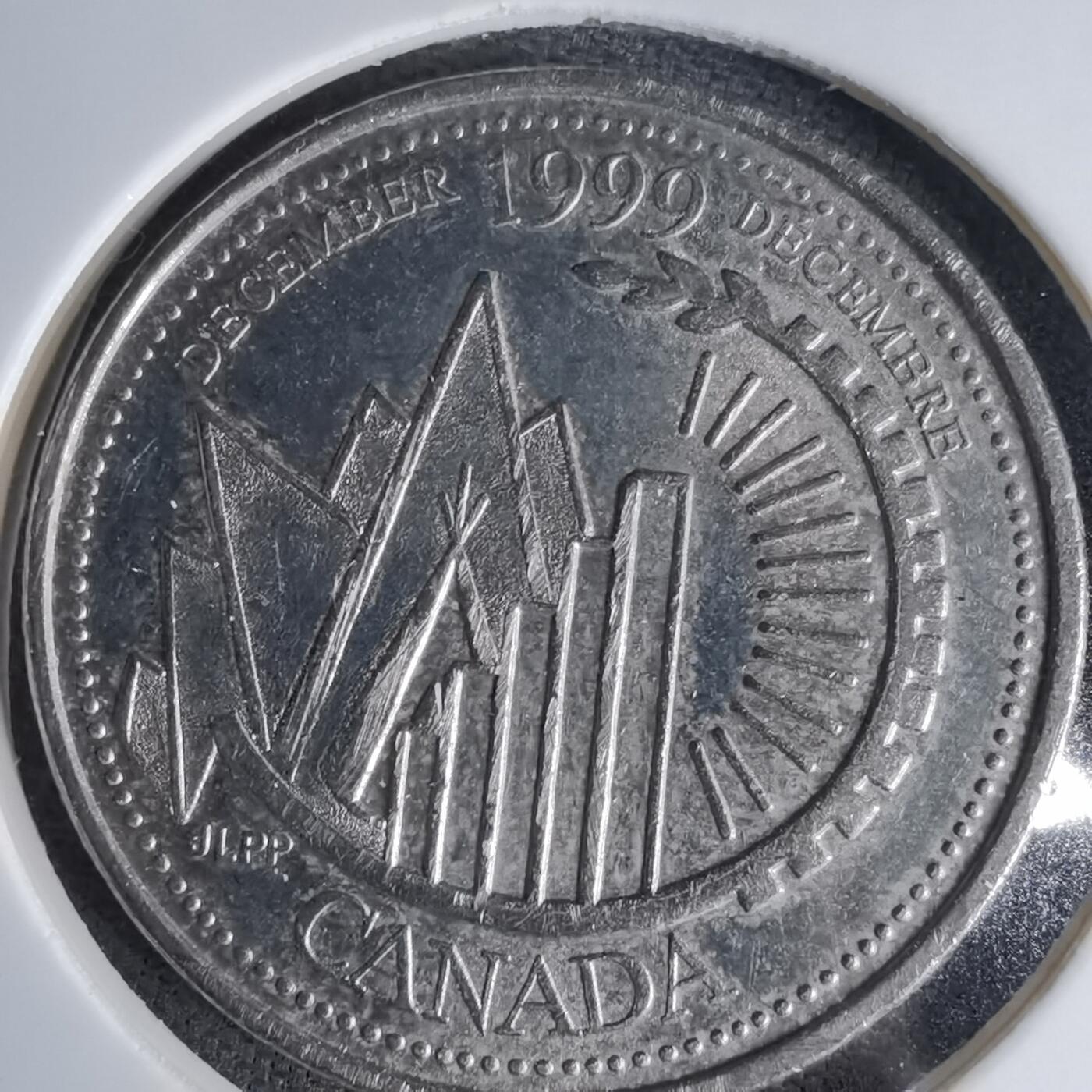 沼泽如烟--第1042场 加拿大1999年25分纪念币