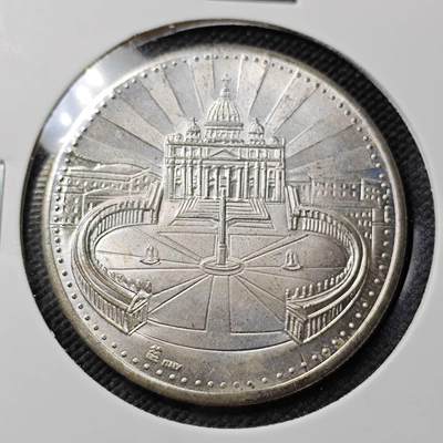 KK钱币收藏小铺  第415期 2月预留时间 周末发货 梵蒂冈教皇渡银纪念章 