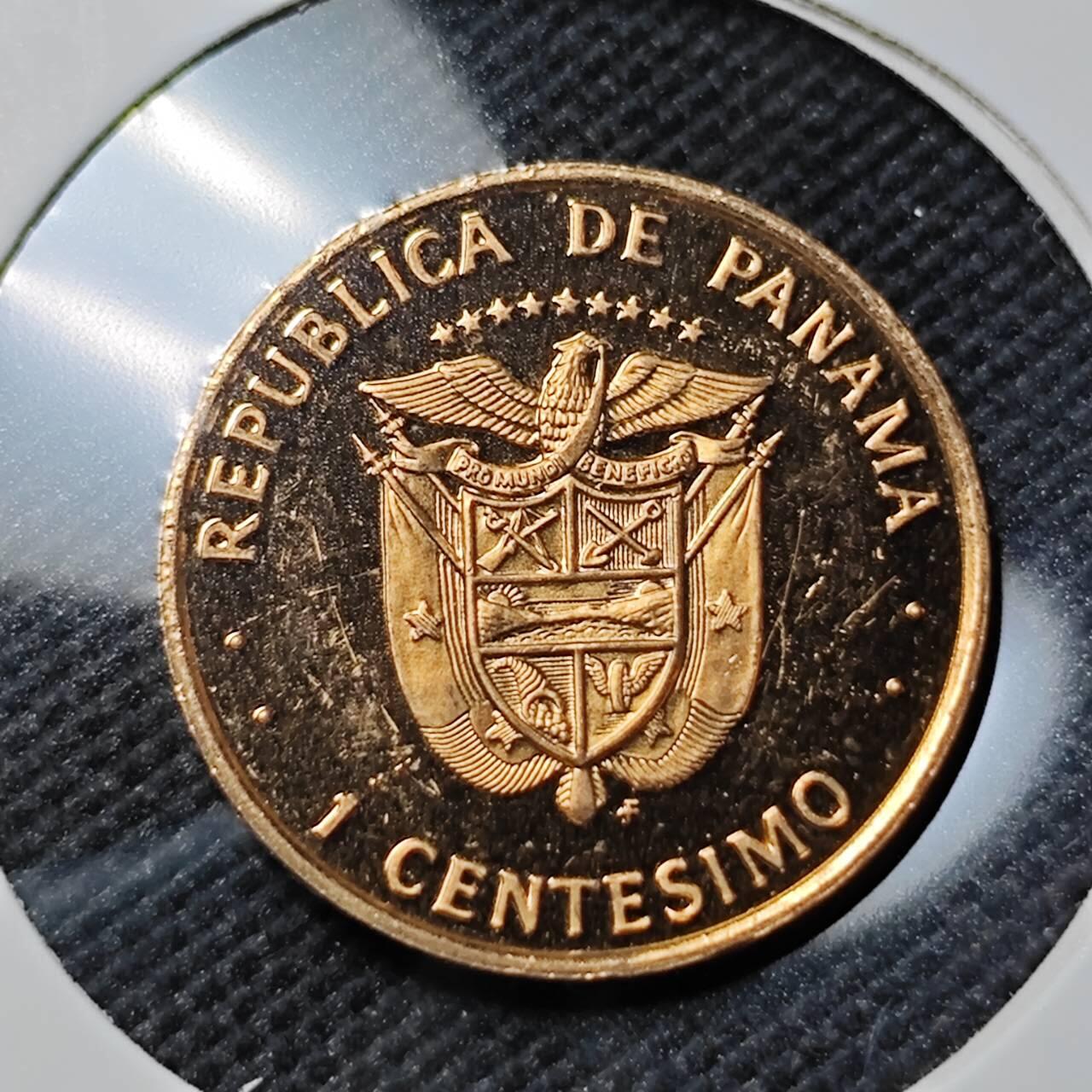 KK钱币收藏小铺  第414期 2月预留时间 周末发货 1975巴拿马1分 精制币