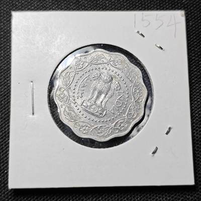 KK钱币收藏小铺  第415期 2月预留时间 周末发货 1972印度10派沙 