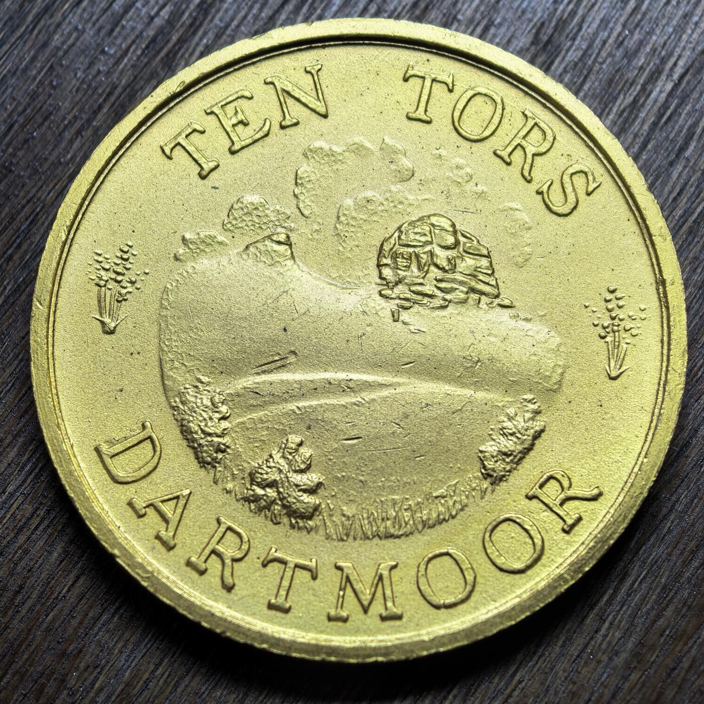 未使用的英国 Ten Tors（十峰徒步）达特穆尔纪念章