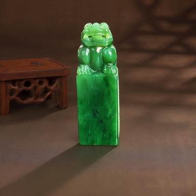 碧月说宝 君子怀瑾·当代和田玉清风专场（七） - 碧玉貔貅章