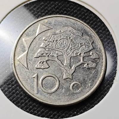 KK钱币收藏小铺  第417期 2月预留时间 周末发货 2009纳米比亚10分 