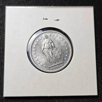 KK钱币收藏小铺  第417期 2月预留时间 周末发货 1974瑞士1法郎 好品