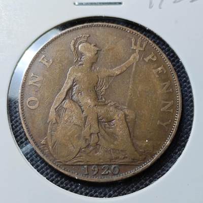 KK钱币收藏小铺  第417期 2月预留时间 周末发货 1920英国1便士