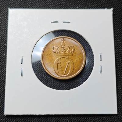 KK钱币收藏小铺  第415期 2月预留时间 周末发货 1967挪威2欧尔 好品