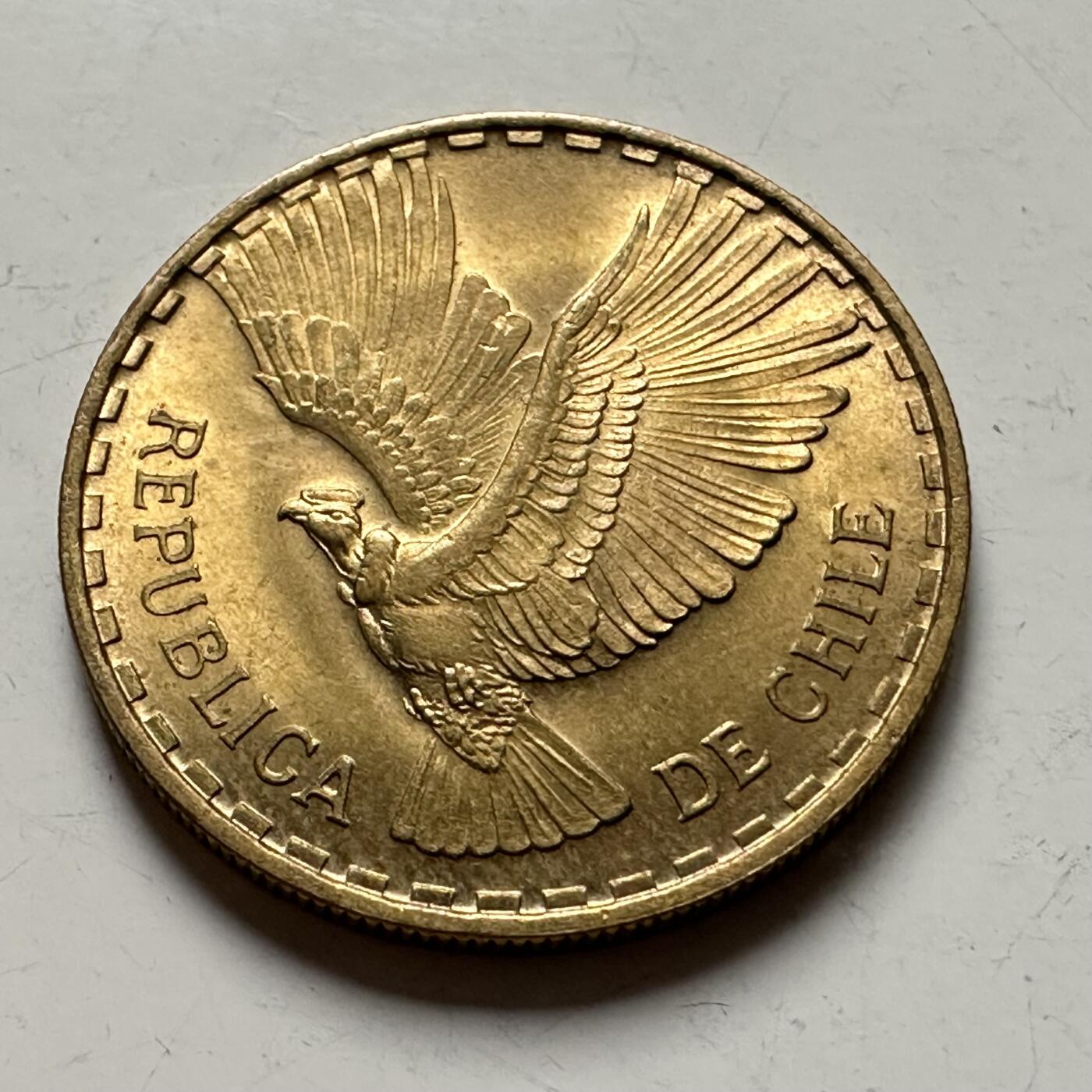 🌹外币初藏🌹🐯2026年第36场   每周二四六晚8️⃣点 接代拍 智利1963年飞鹰五分