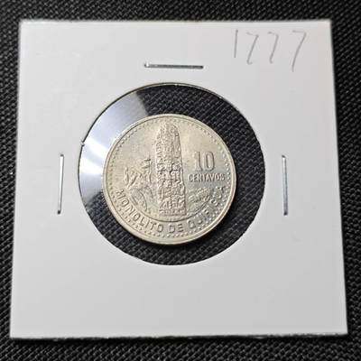 KK钱币收藏小铺  第417期 2月预留时间 周末发货 2000危地马拉10分