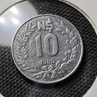 KK钱币收藏小铺  第417期 2月预留时间 周末发货 1989乌拉圭10比索