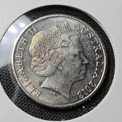 KK钱币收藏小铺  第417期 2月预留时间 周末发货 2013澳大利亚20分 纪念币