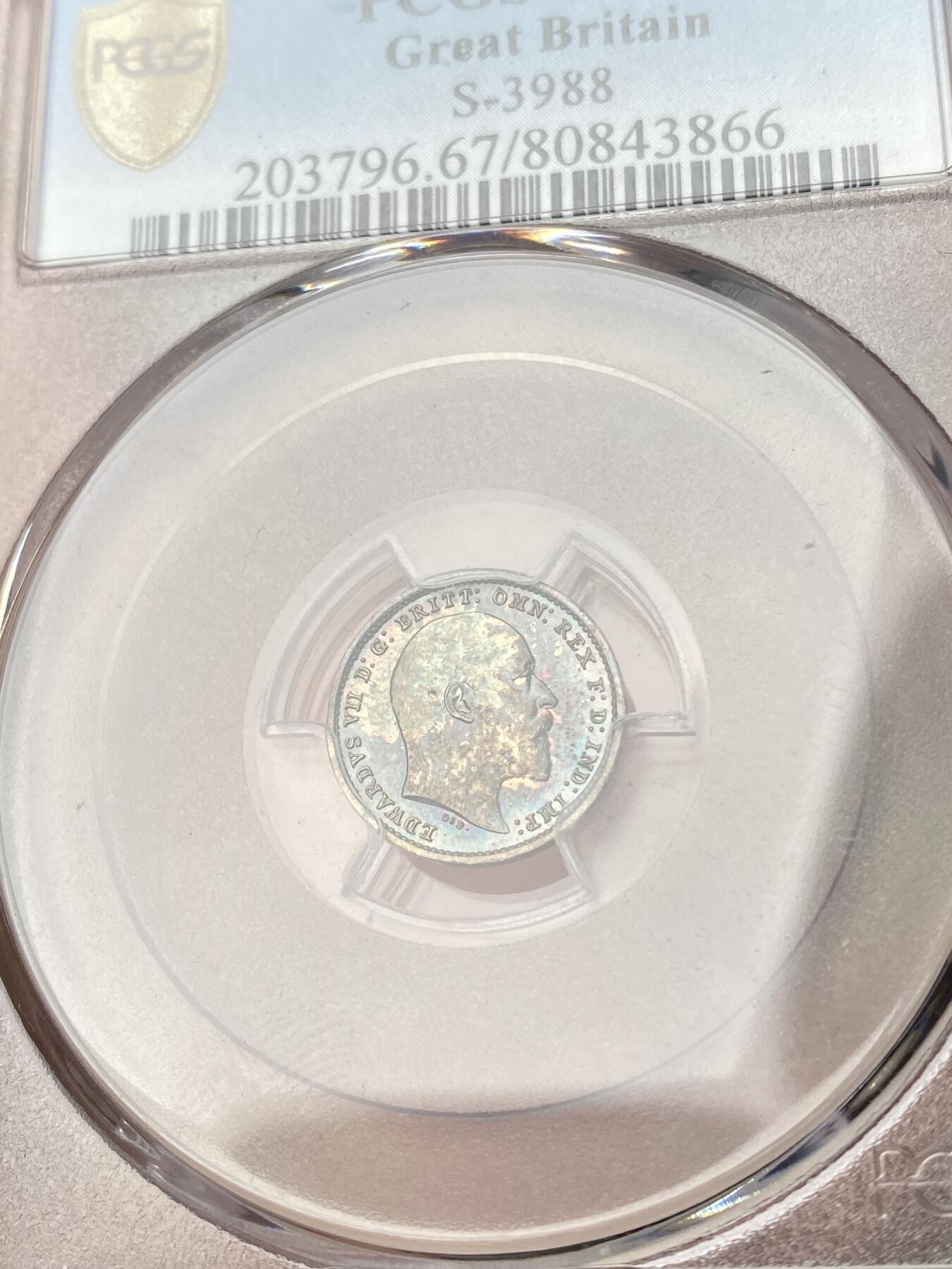 万国钱币拍卖第064期 PCGS PL65~67 1902年英国爱德华七世类精制濯足币一套四枚 绝美五彩包浆GEM顶级品质