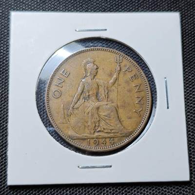 KK钱币收藏小铺  第417期 2月预留时间 周末发货 1944英国1便士 