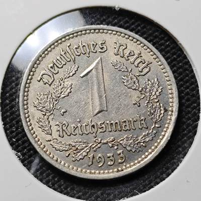 KK钱币收藏小铺  第417期 2月预留时间 周末发货 1933德国1马克