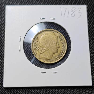 KK钱币收藏小铺  第417期 2月预留时间 周末发货 1949意大利20分