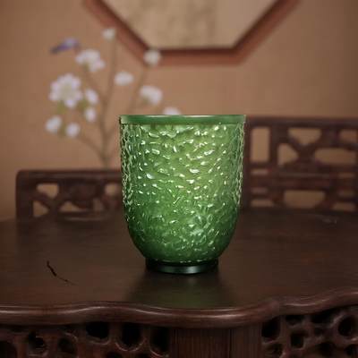 碧月说宝 君子怀瑾·当代和田玉清风专场（七） - 青玉薄胎杯子