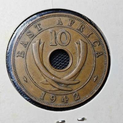 KK钱币收藏小铺  第417期 2月预留时间 周末发货 1942英属东非10分 