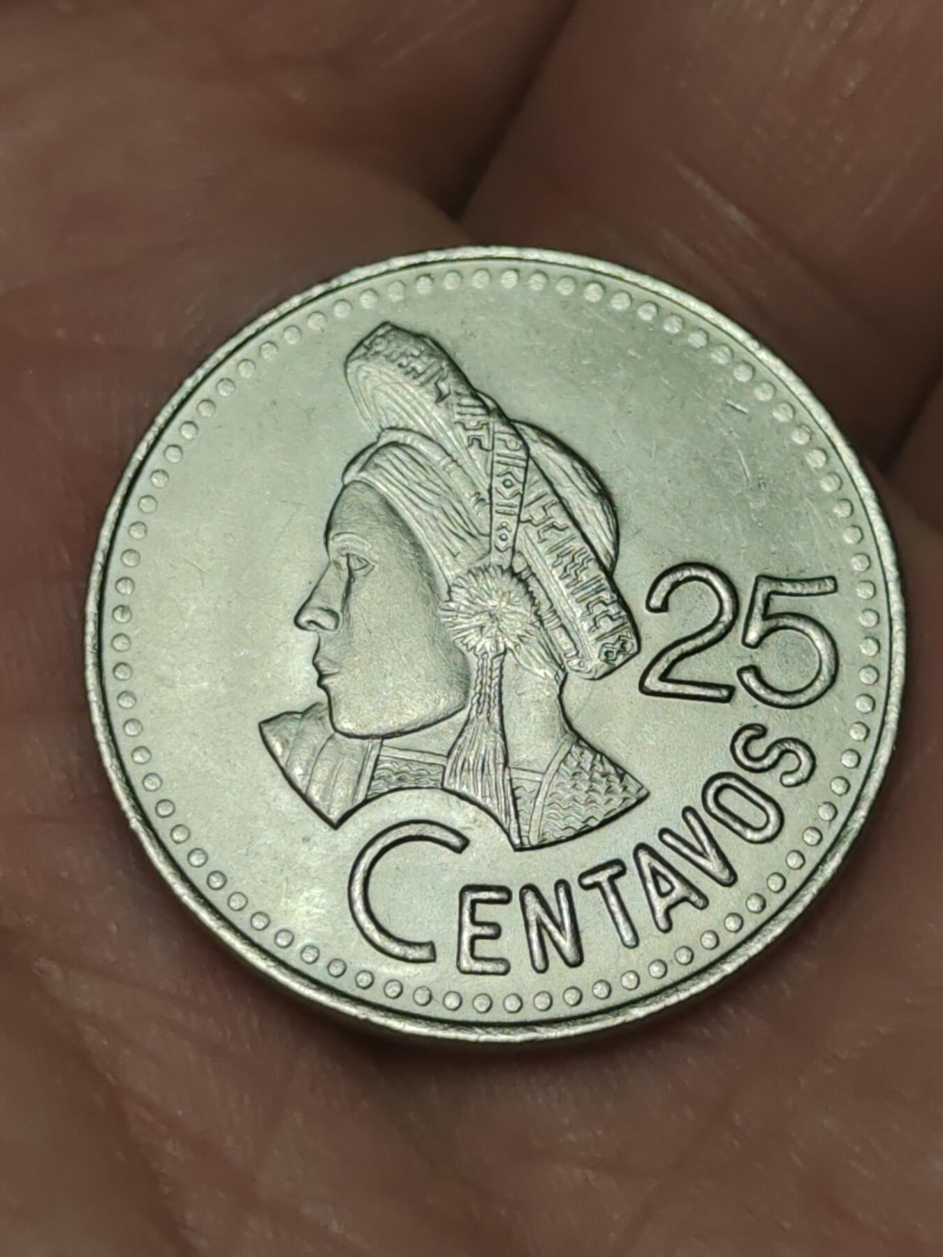 2026年第三十九场(总第二百零八场）外国好品散币场(免佣金) 好品–危地马拉🇬🇹1993年25分(1974–至今第五版)