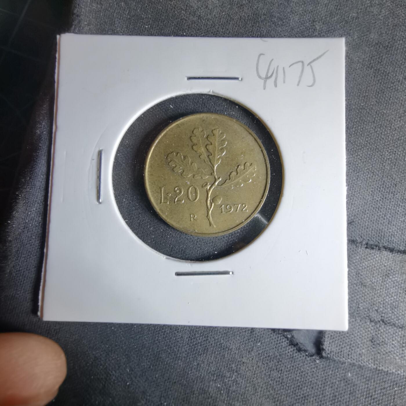 沼泽如烟--第1041场 意大利1972年20里拉