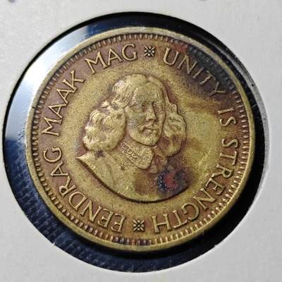 KK钱币收藏小铺  第417期 2月预留时间 周末发货 1963南非1/2分