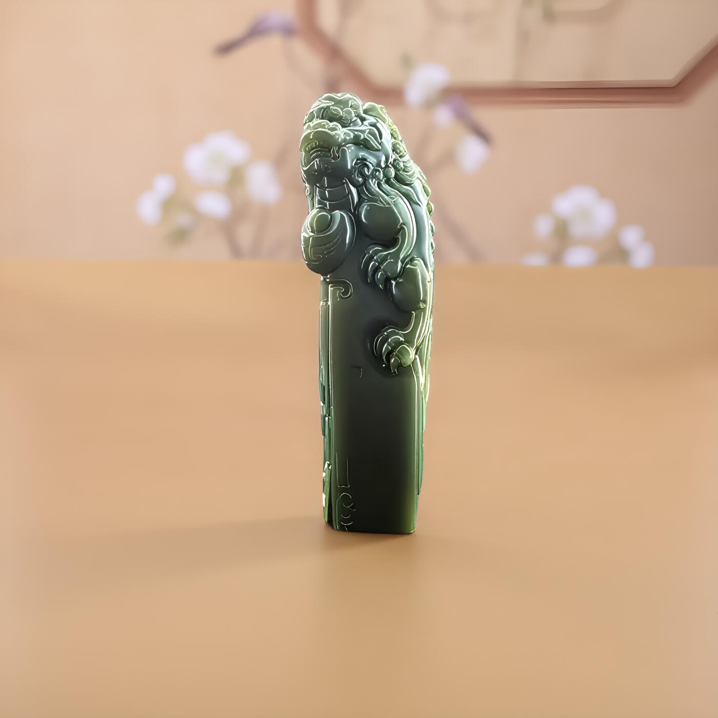 碧月说宝 君子怀瑾·当代和田玉清风专场（七） 沙枣青瑞兽章