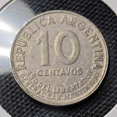 KK钱币收藏小铺  第417期 2月预留时间 周末发货 阿根廷10分 纪念币