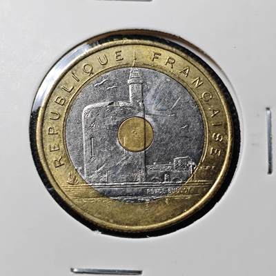 KK钱币收藏小铺  第417期 2月预留时间 周末发货 1993法国20法郎 