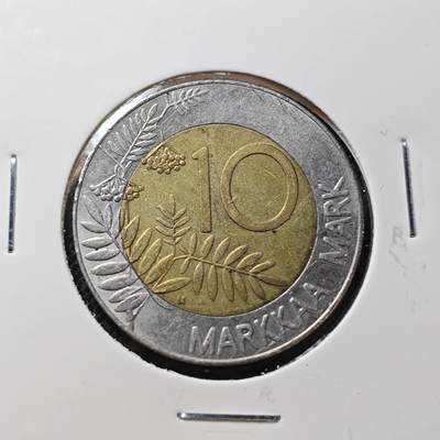 KK钱币收藏小铺  第415期 2月预留时间 周末发货 1993芬兰10马克 