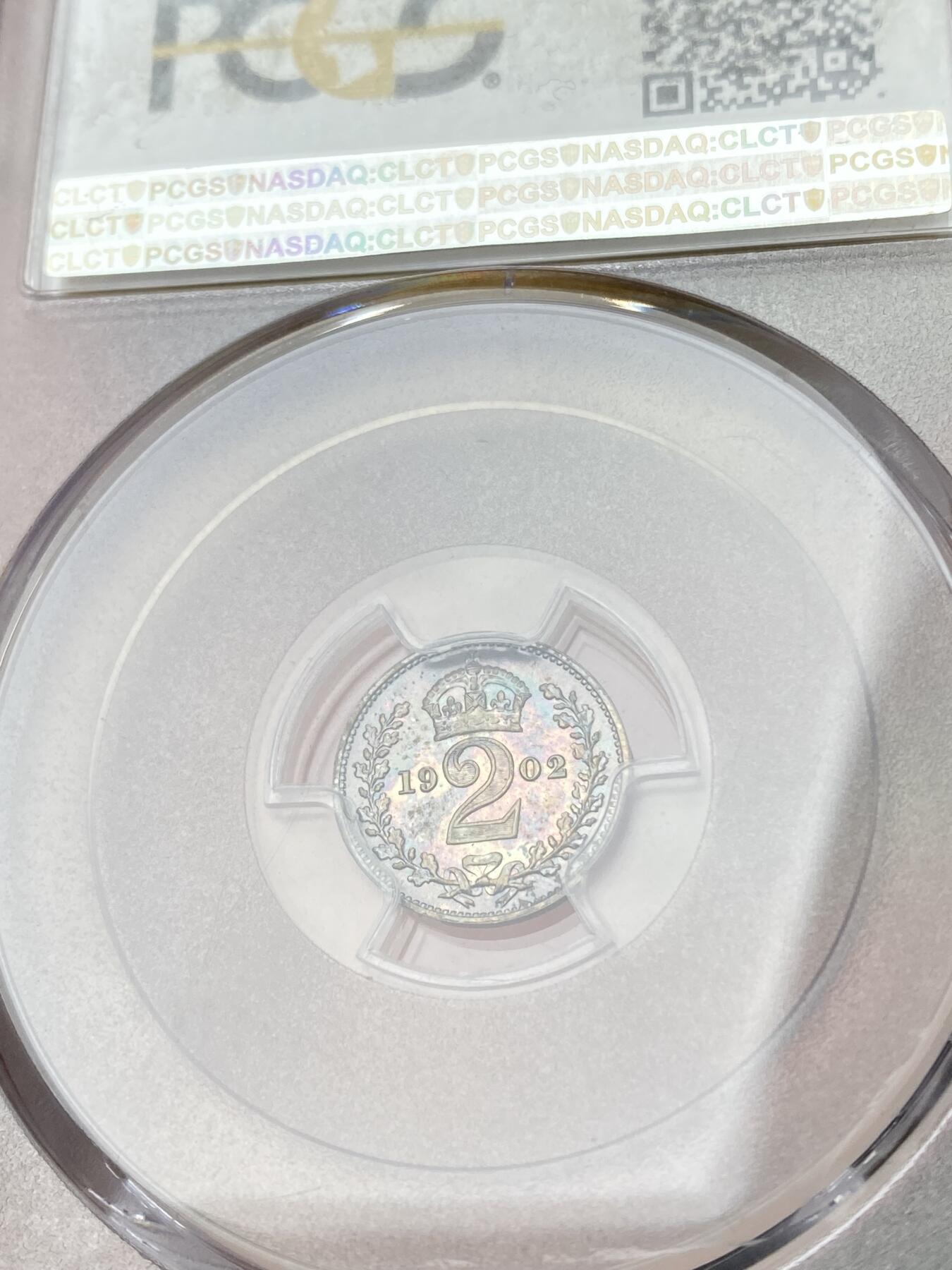 万国钱币拍卖第064期 PCGS PL65~67 1902年英国爱德华七世类精制濯足币一套四枚 绝美五彩包浆GEM顶级品质