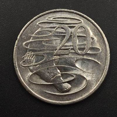 【淘币小摊】实时拍第八百八十七拍   散币场    每周一统一发货 - 澳大利亚2022年伊丽莎白二世20分镍币