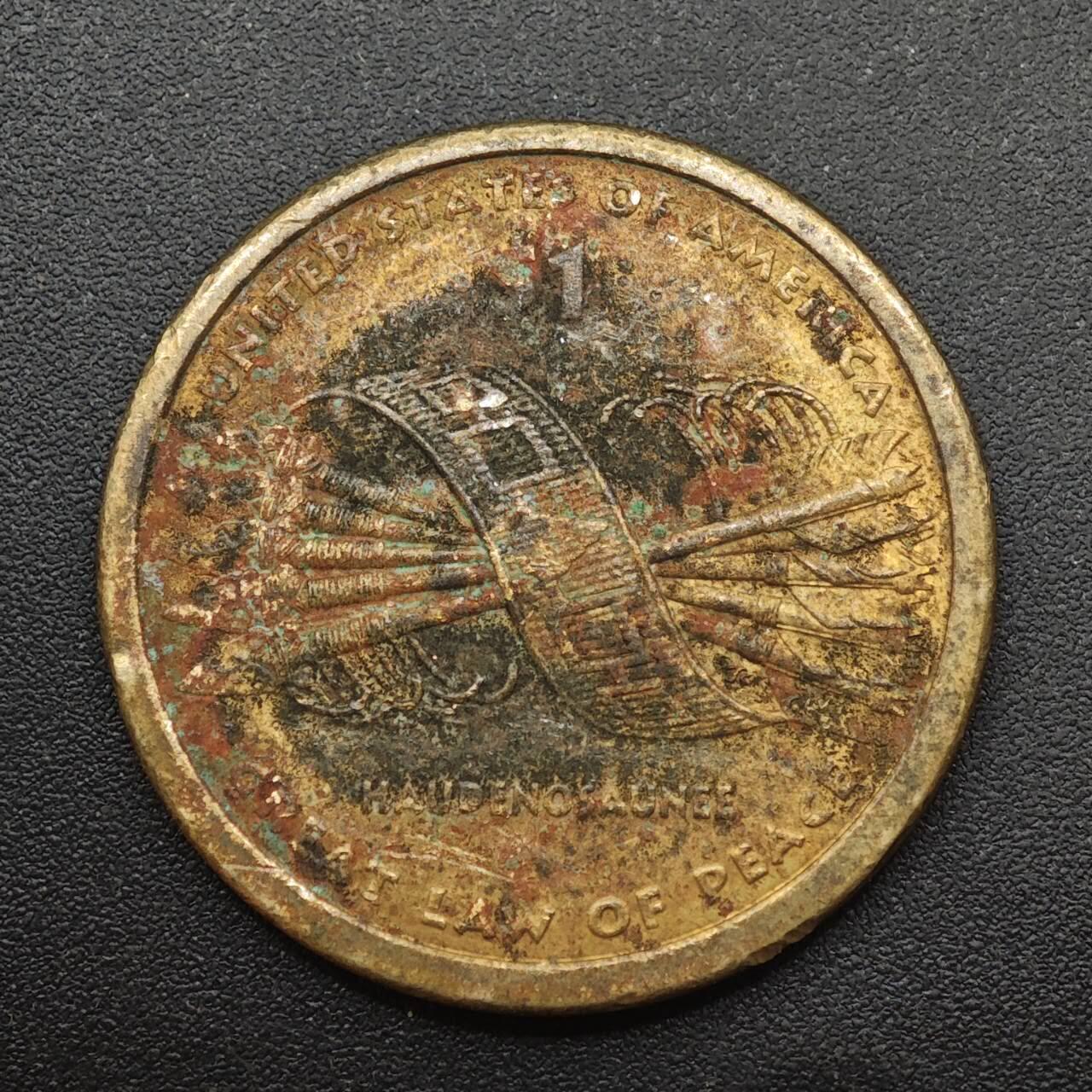 【淘币小摊】实时拍第八百八十七拍   散币场    每周一统一发货 美国萨卡加维亚美元纪念币