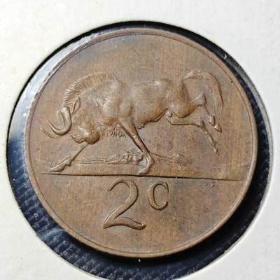 KK钱币收藏小铺  第417期 2月预留时间 周末发货 1967南非2分 