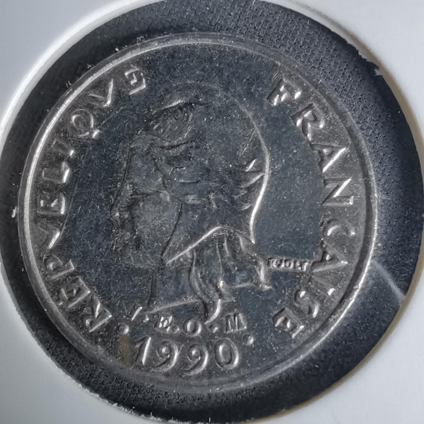 沼泽如烟--第1041场 法属新喀里多尼亚1990年10法郎