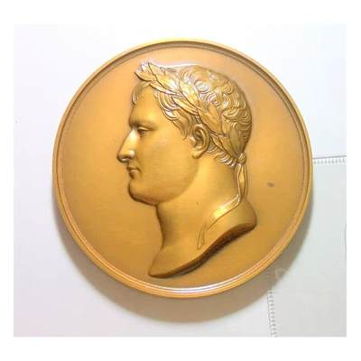 【艺术】可评级 法国艺术大章1811年 拿破仑金叶冠 儿子拿破仑二世出生高浮雕精制超大铜章 68MM 160克 - 【艺术】可评级 法国艺术大章1811年 拿破仑金叶冠 儿子拿破仑二世出生高浮雕精制超大铜章 68MM 160克