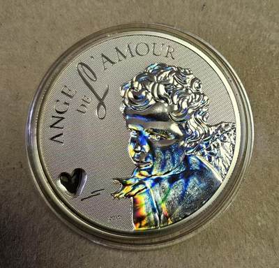 ❤️【币观天下】❤️ 第347期钱币拍卖场- 2026.4.3周五晚上6点半场 长期征集拍品  - 喀麦隆2010年爱心天使幻彩银币25克发行2500枚