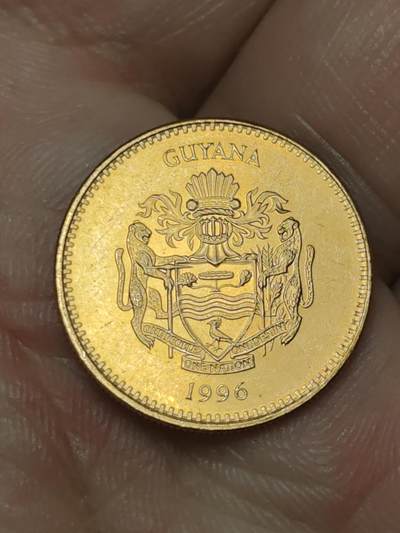 2026年第三十九场(总第二百零八场）外国好品散币场(免佣金) - 圭亚那🇬🇾1996年5元( 独立后第二套)