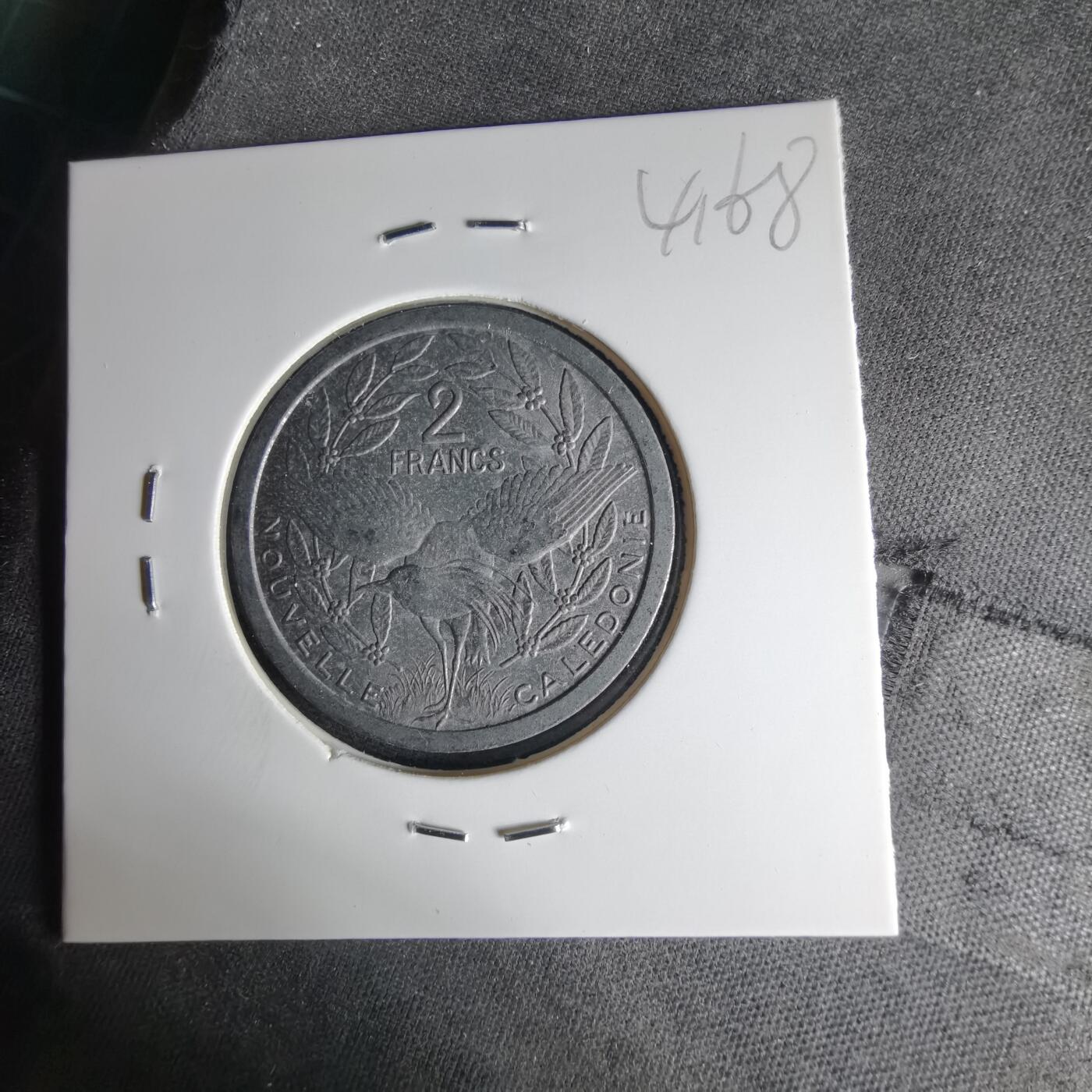 沼泽如烟--第1041场 法属新喀里多尼亚1977年2法郎