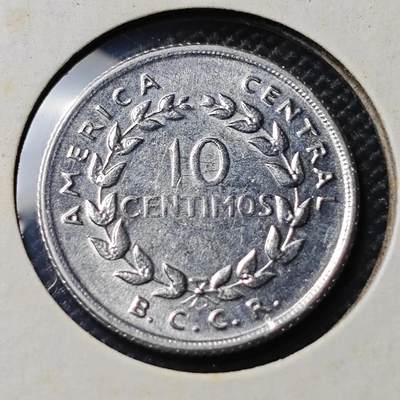 KK钱币收藏小铺  第417期 2月预留时间 周末发货 1958哥斯达黎加10分 