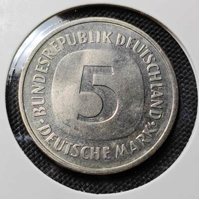 KK钱币收藏小铺  第417期 2月预留时间 周末发货 1981德国5马克 好品