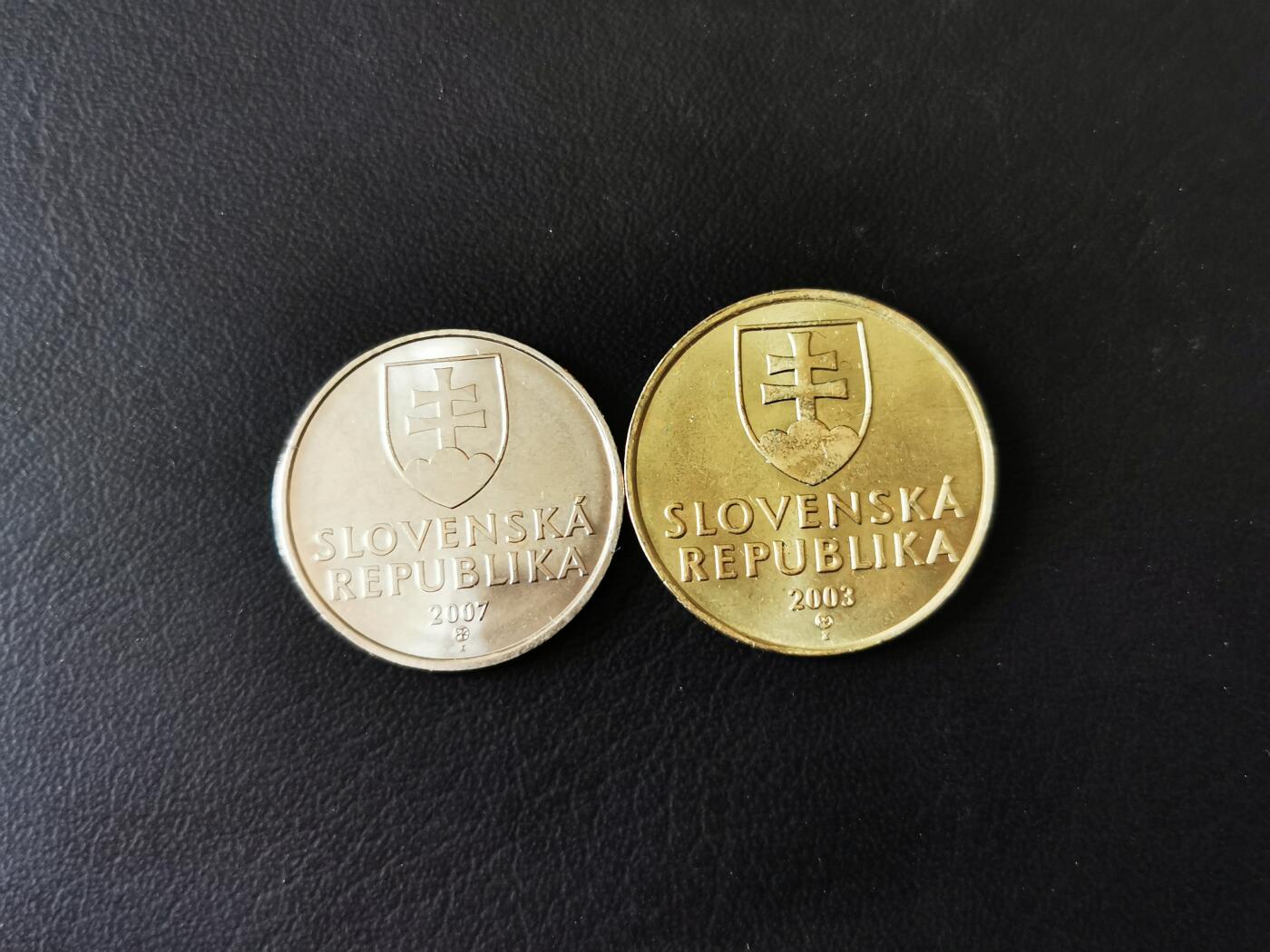 零零发外国硬币拍卖 无佣金 斯洛伐克两枚