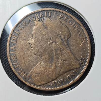 KK钱币收藏小铺  第415期 2月预留时间 周末发货 1900英国1便士 