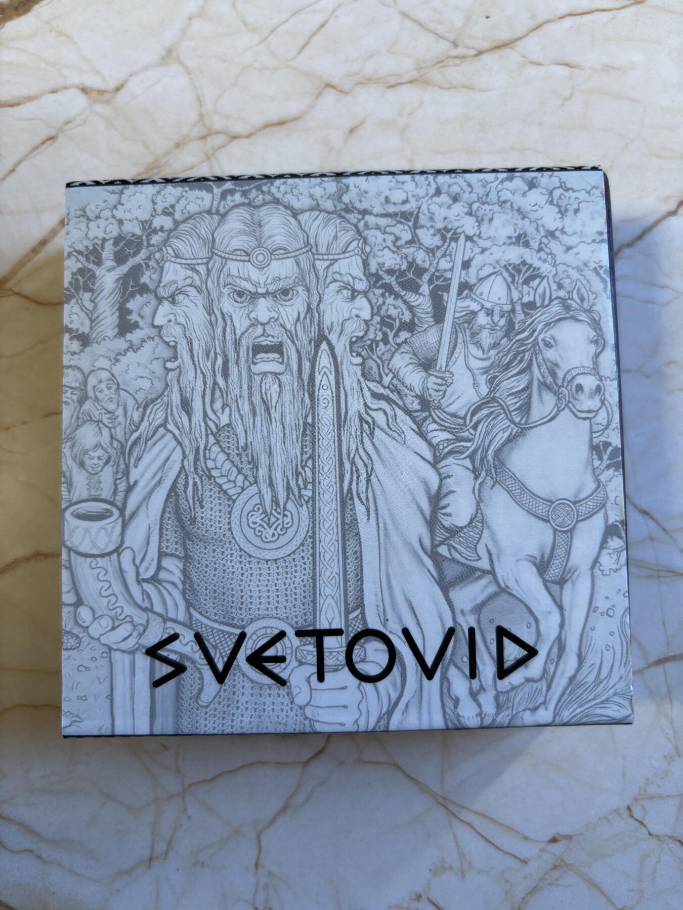 第196期拍卖 纽埃2019斯拉夫神系列2战神斯韦托维德2盎司银币，999银，发行500枚