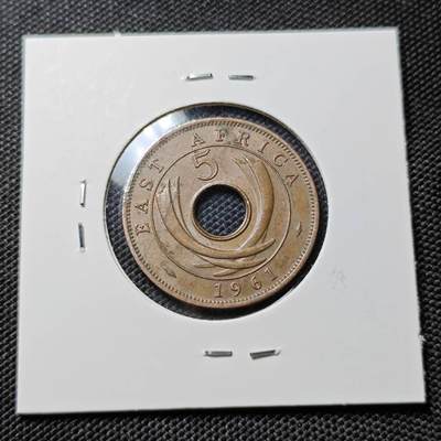 KK钱币收藏小铺  第417期 2月预留时间 周末发货 1961英属东非5分 