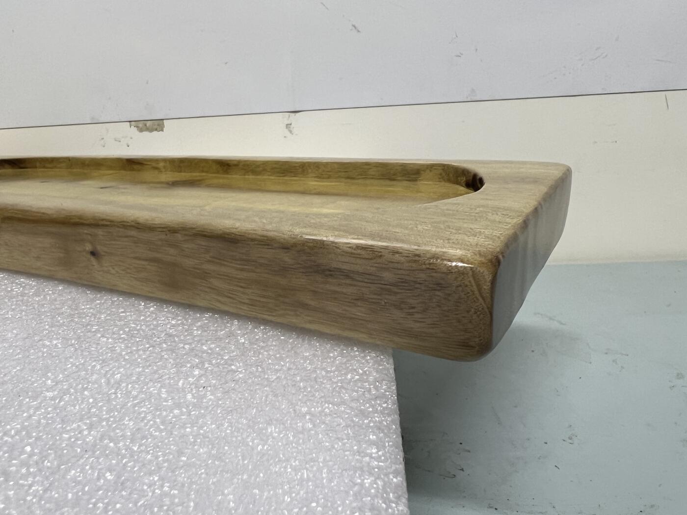 零元拍：NO5-6金丝楠茶盘 金光闪闪。尺寸约：40/14/2.5CM。