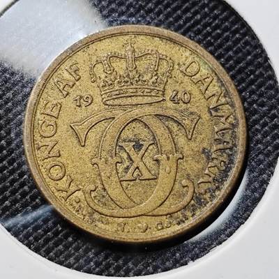 KK钱币收藏小铺  第417期 2月预留时间 周末发货 1940丹麦1克朗