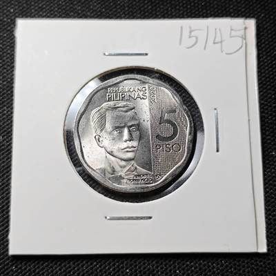 KK钱币收藏小铺  第415期 2月预留时间 周末发货 2020菲律宾5比索 少见纲目品种 波浪形边 好品