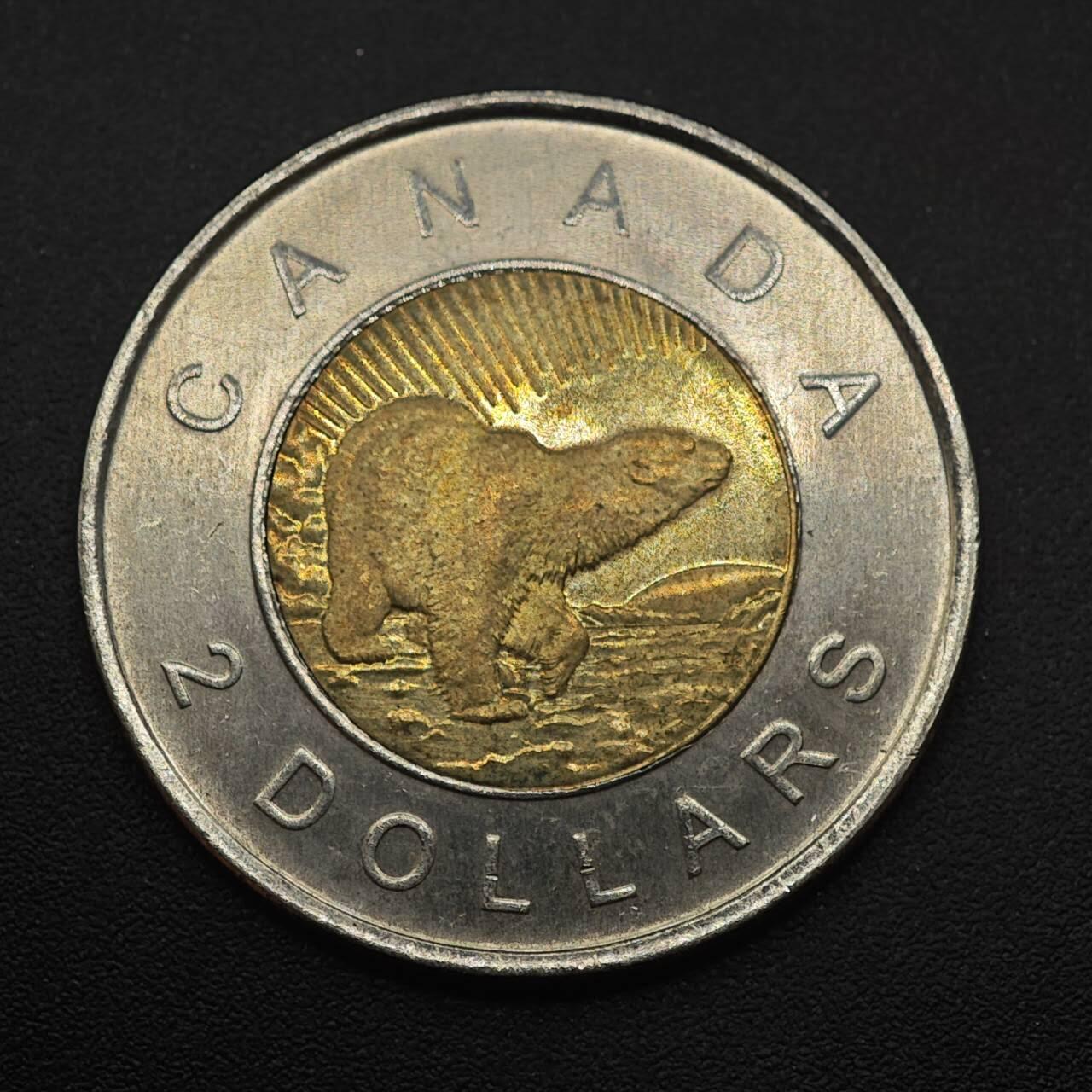 【淘币小摊】实时拍第八百八十七拍   散币场    每周一统一发货 加拿大2006年2元北极熊