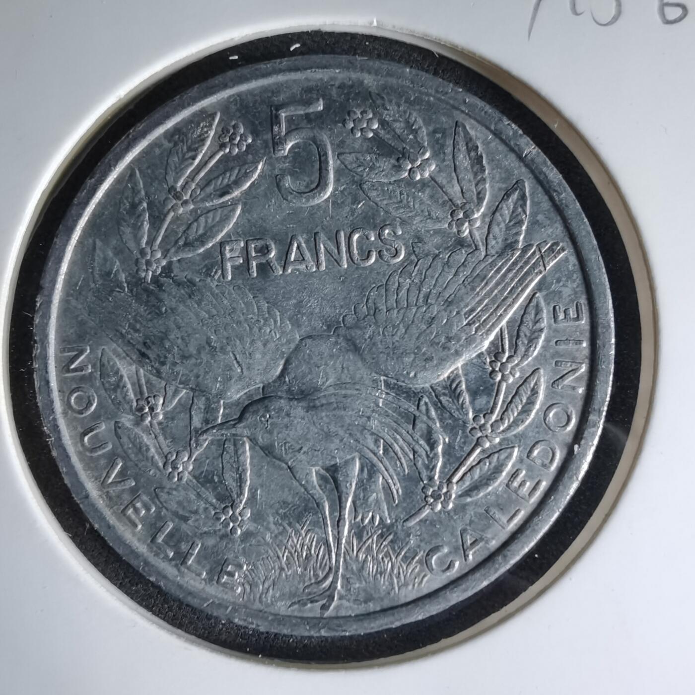 沼泽如烟--第1041场 法属新喀里多尼亚2008年5法郎